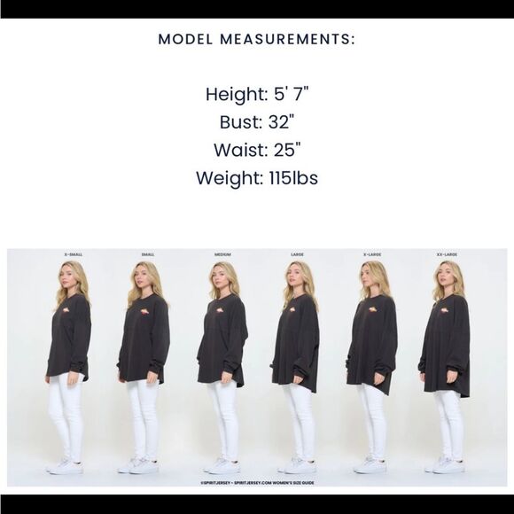 SPIRIT JERSEY 💗 NWT 💗 long sleeve, comfy Colorblock shirt 💗 oversized 💗 - Picture 4 of 5